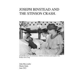 Joseph Binstead and the Stinson Crash