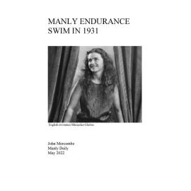 Manly Endurance Swim in 1931