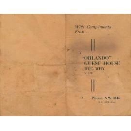 Orlando House pamphlet