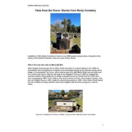 Tales from the Grave: Stories from Manly Cemetery