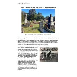Tales from the Grave - Stories from Manly Cemetery