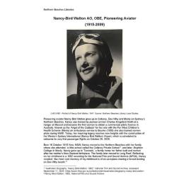 Nancy-Bird Walton AO, OBE, Pioneering Aviator (1915-2009)
