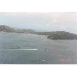 Bushfire damage smoke, Careel Bay