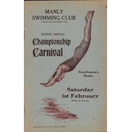 Manly Swimming Club 8th Annual Championship Carnival 1913