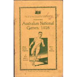 Australian National Games programme 1928
