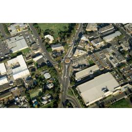 Aerial View corner Park Street , Pittwater Road and Bungan Street, Mona Vale