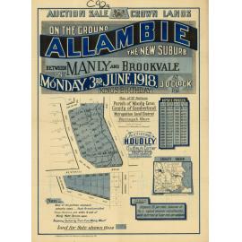 Allambie, 1918: Subdivision plan