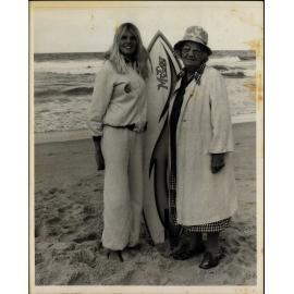 Isabel Letham and Pam Burridge at Queenscliff Beach