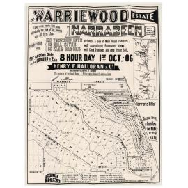 The Great Warriewood Estate, Narrabeen, 1906: Subdivision plan