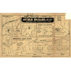 Narrabeen Lakes Estate, Narrabeen, c 1930: Subdivision Plan