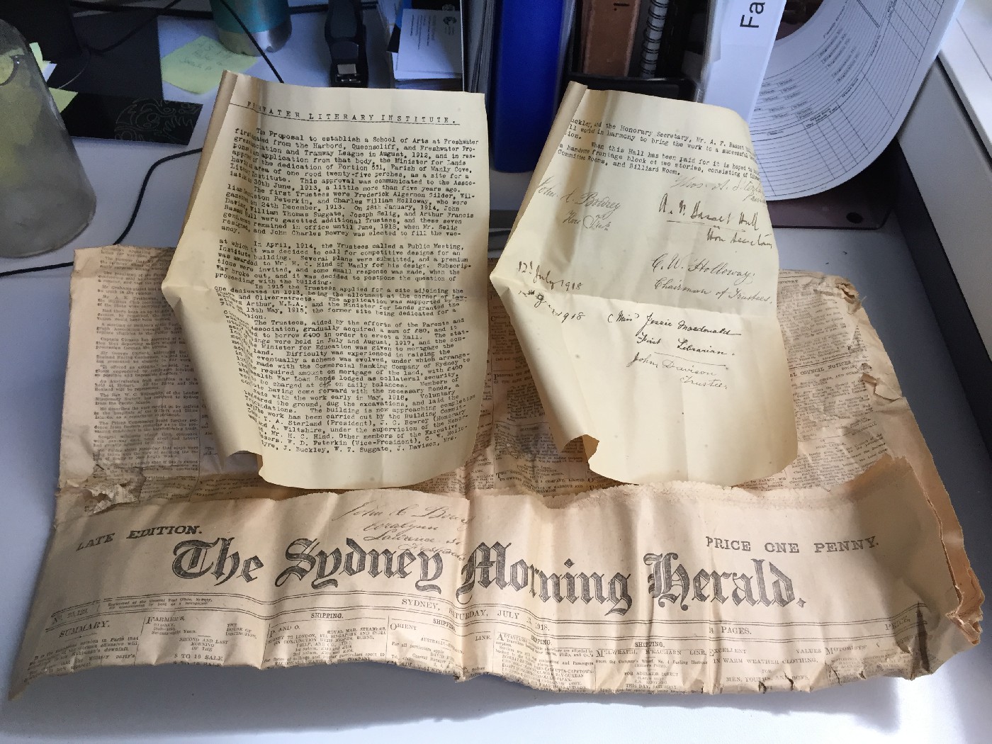 Harbord Literary Institute Time Capsule